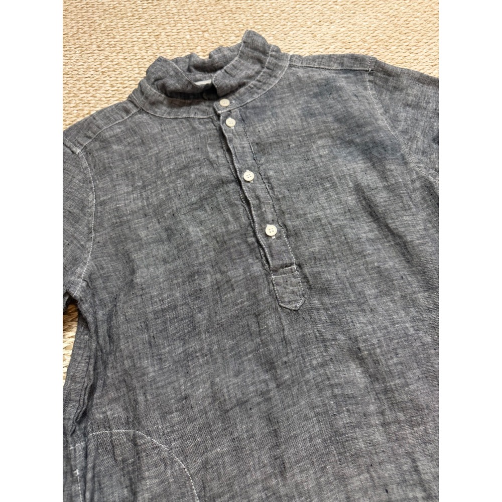 CP Shades 100% Linen Tunic Top Long Sleeve Lagenlook euro summer coastal XS - Picture 2 of 7